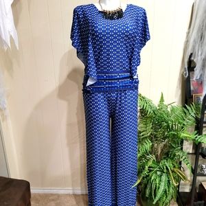 NWTAppraisal Tunic and Palazzo Stretch Pant Set Sz M